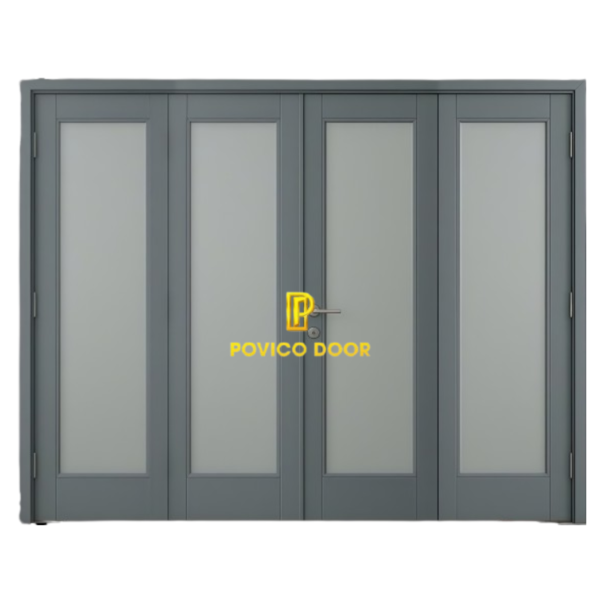 Cửa kính 4 cánh theo yêu cầu PVC-302